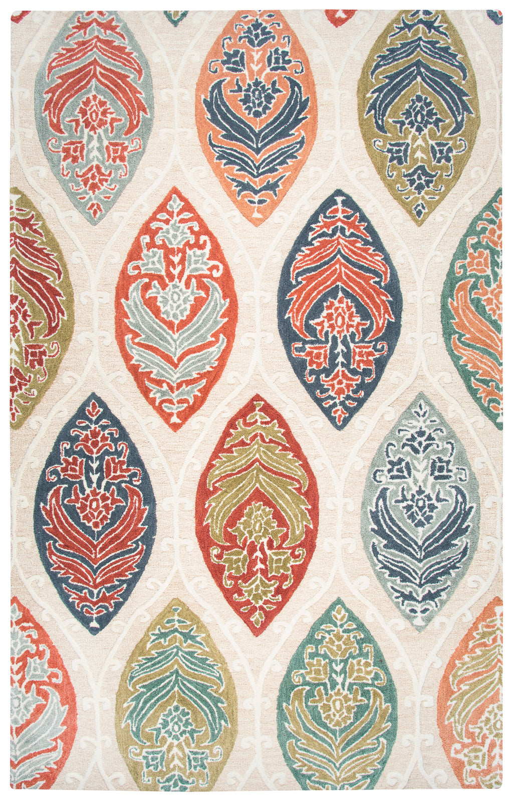 Rizzy Home Resonant RS774A Tan Medallion Area Rug