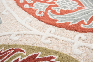 Rizzy Home Resonant RS774A Tan Medallion Area Rug