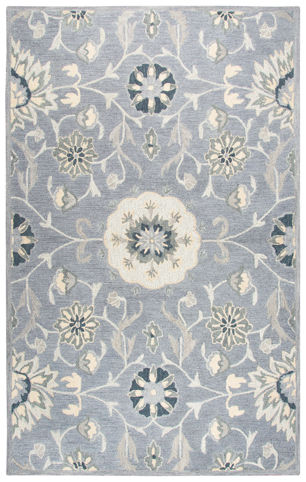 Rizzy Home Resonant RS915A Gray Floral Area Rug