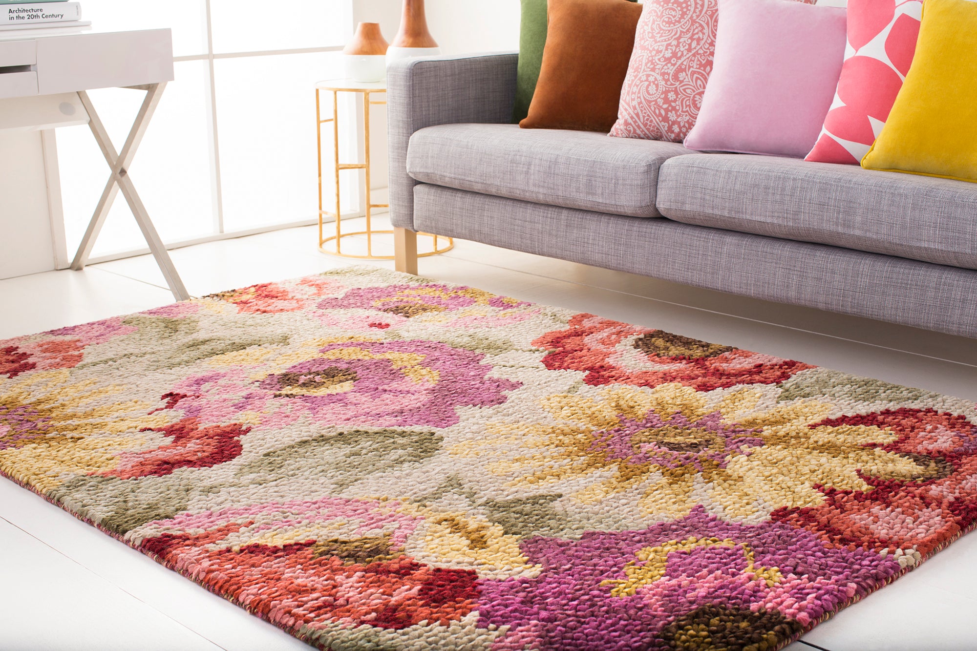 Surya Spring Bloom SBO6000 Red/Pink Floral and Paisley Area Rug