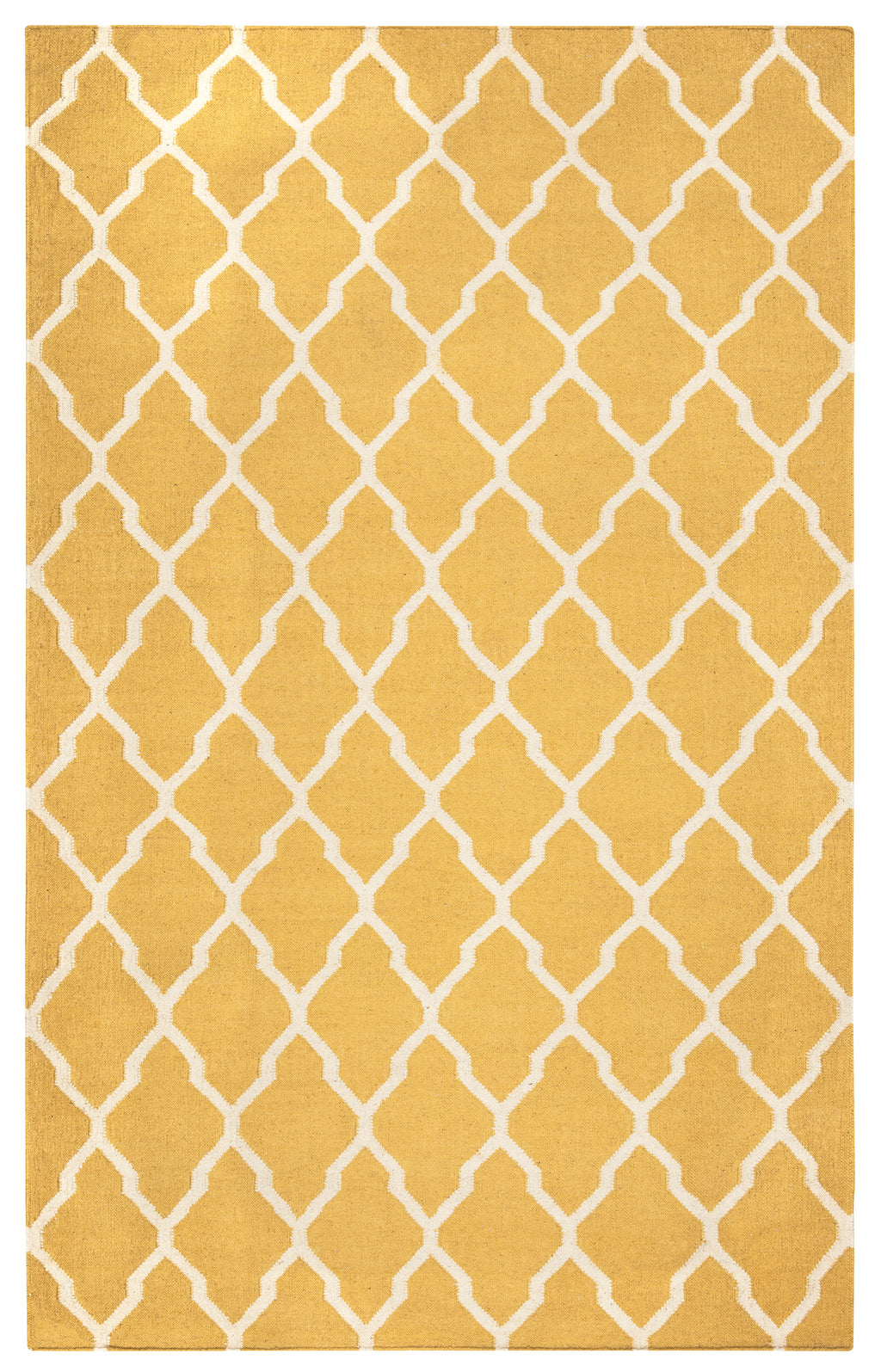 Rizzy Home Swing SG2417 Yellow/Gold Trellis Area Rug