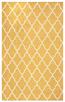Rizzy Home Swing SG2417 Yellow/Gold Trellis Area Rug