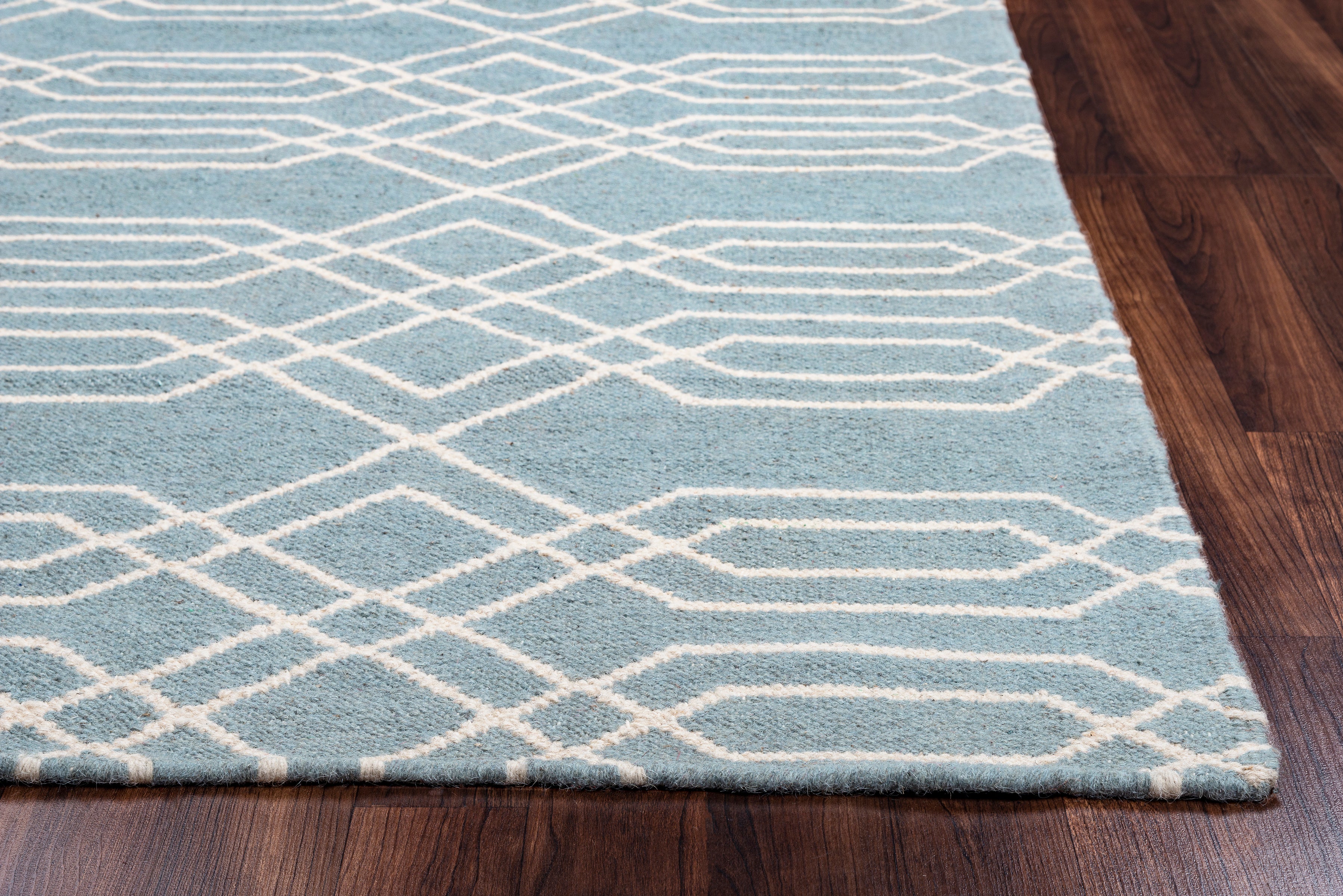 Rizzy Home Swing SG8159 Blue Trellis Area Rug