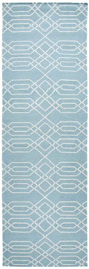 Rizzy Home Swing SG8159 Blue Trellis Area Rug