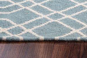 Rizzy Home Swing SG8159 Blue Trellis Area Rug