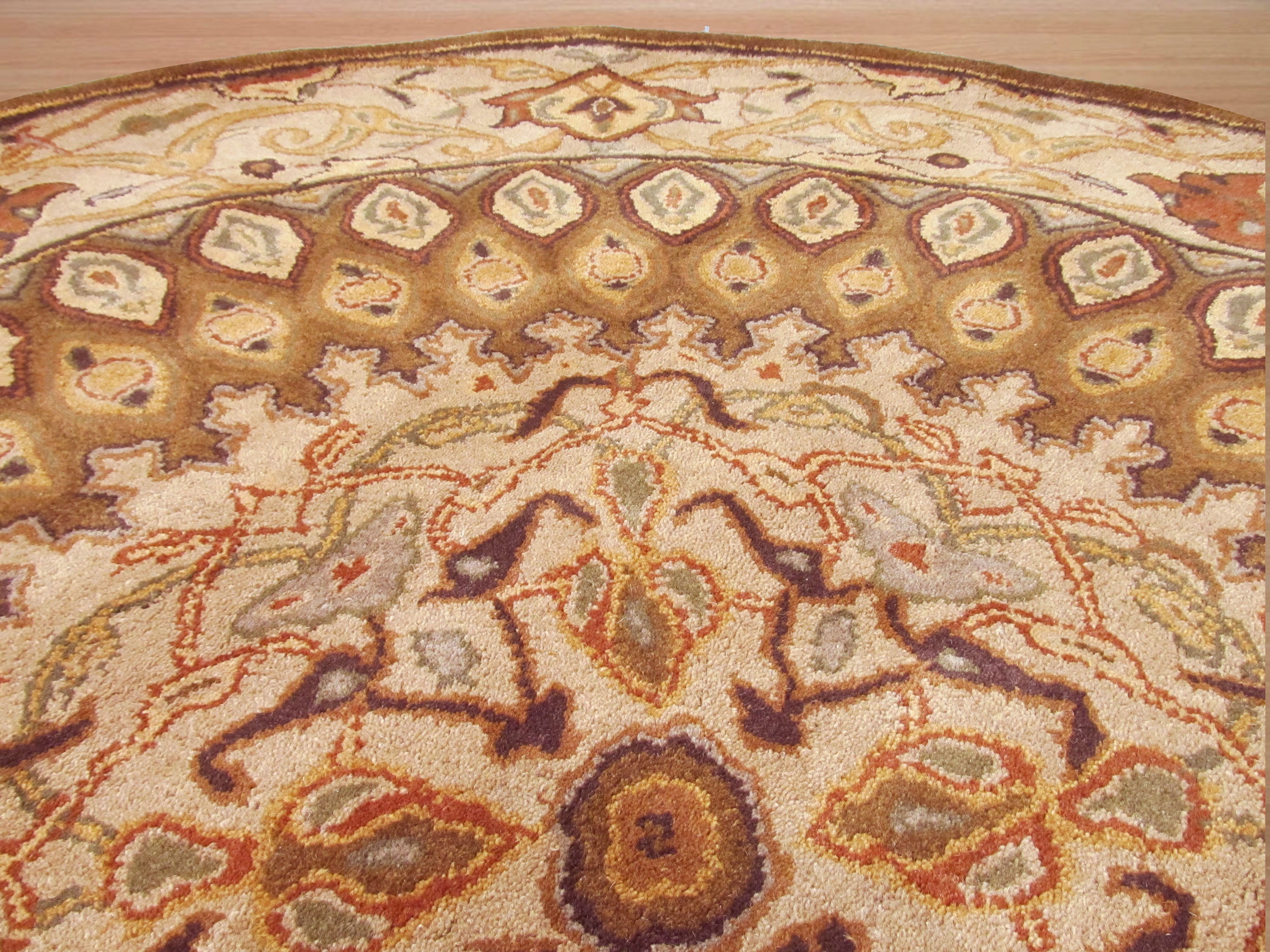 EORC Hand-tufted Wool Brown Traditional Oriental Gombad Rug