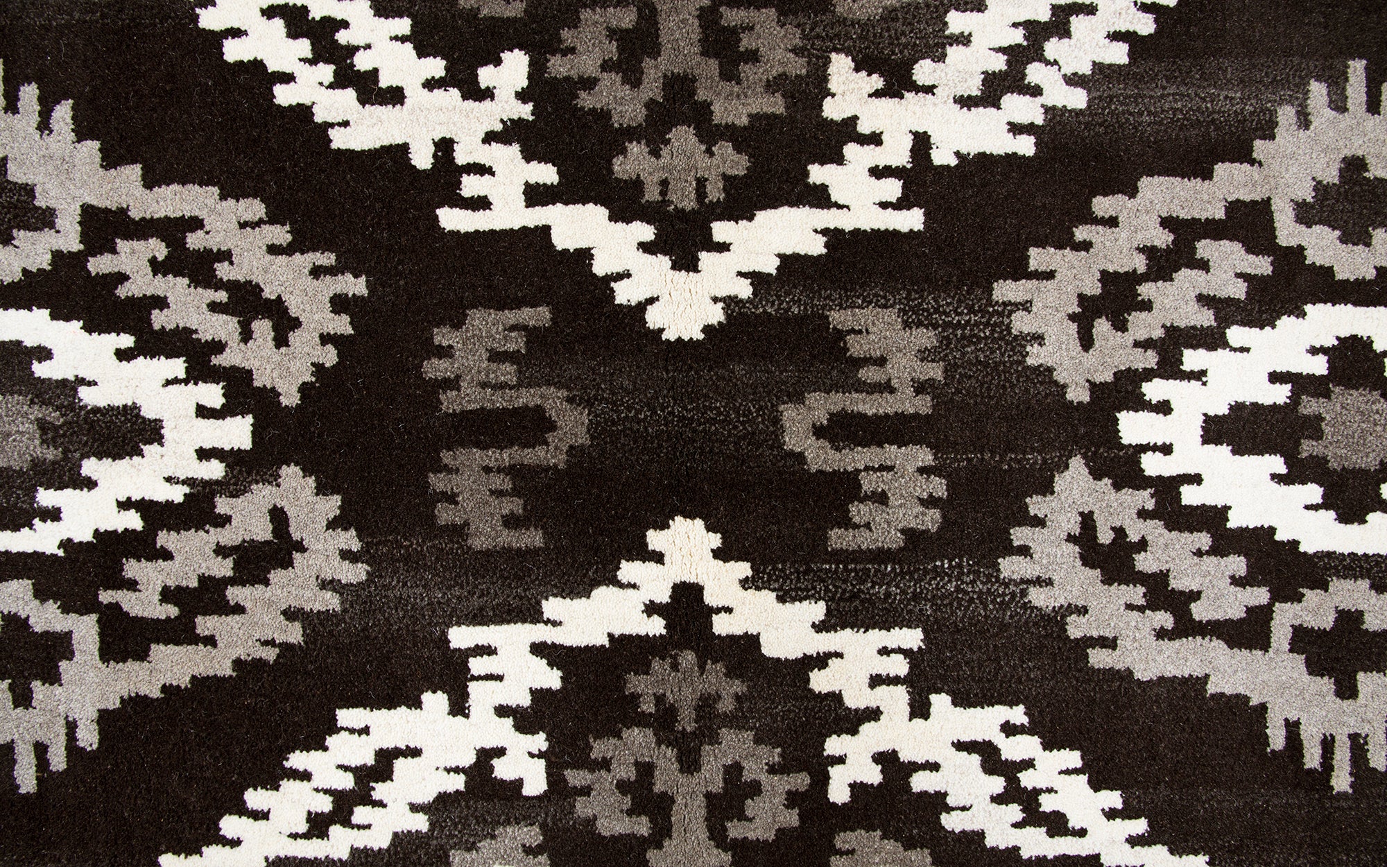 Rizzy Home Suffolk SK252A Black Medallion Ikat Area Rug