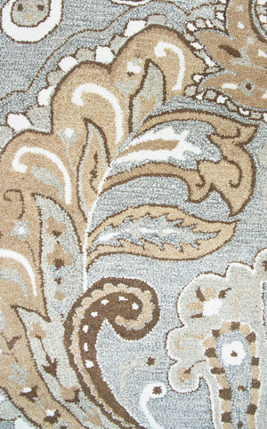 Rizzy Home Suffolk SK325A Gray Paisley Area Rug