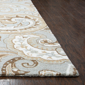 Rizzy Home Suffolk SK325A Gray Paisley Area Rug