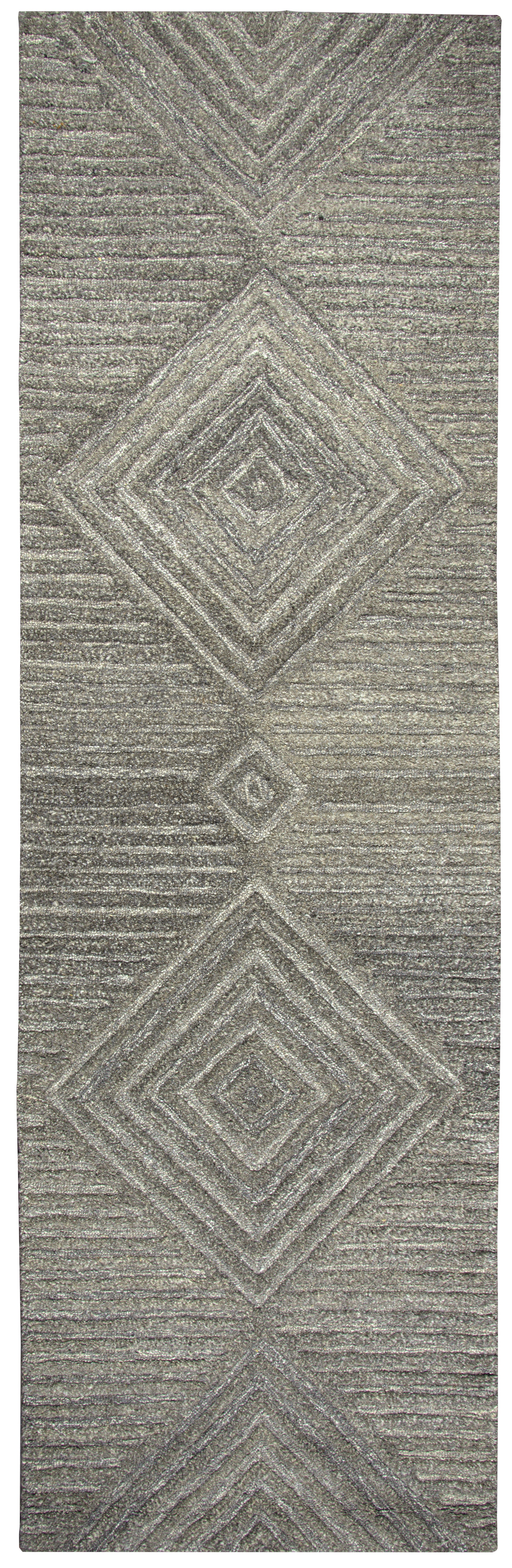 Rizzy Home Suffolk SK334A Gray Geometric/Solid Area Rug