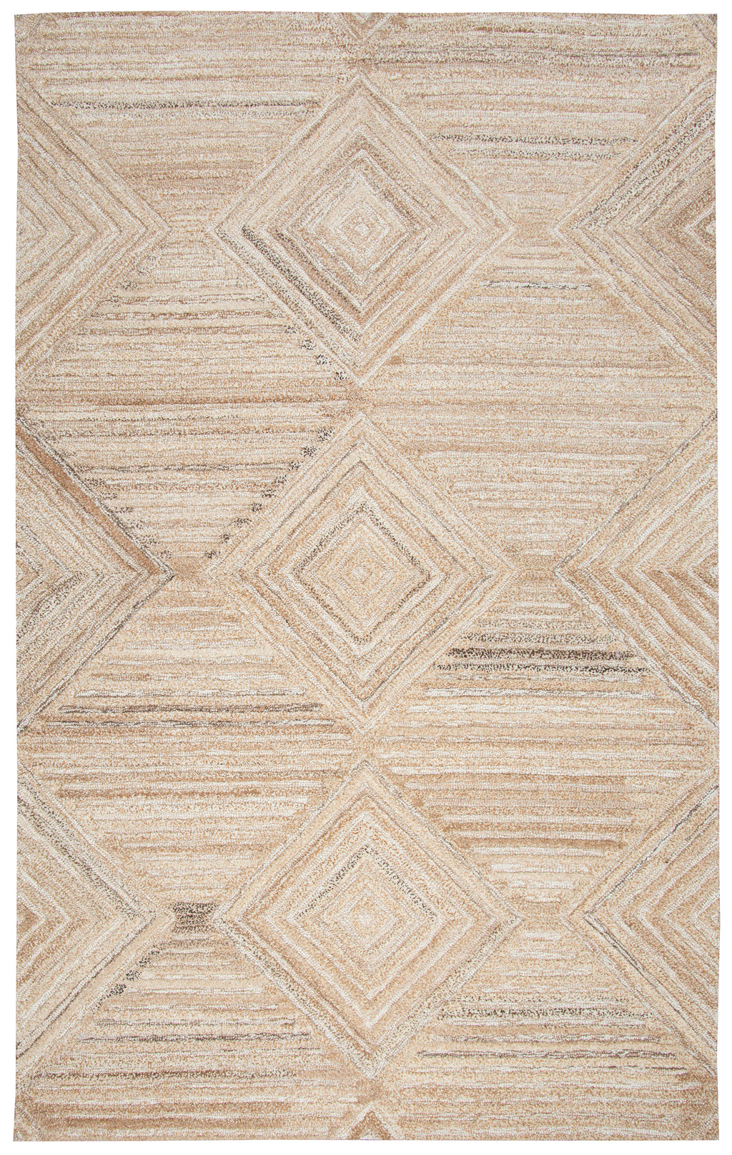 Rizzy Home Suffolk SK335A Tan Geometric/Solid Area Rug