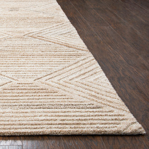 Rizzy Home Suffolk SK335A Tan Geometric/Solid Area Rug