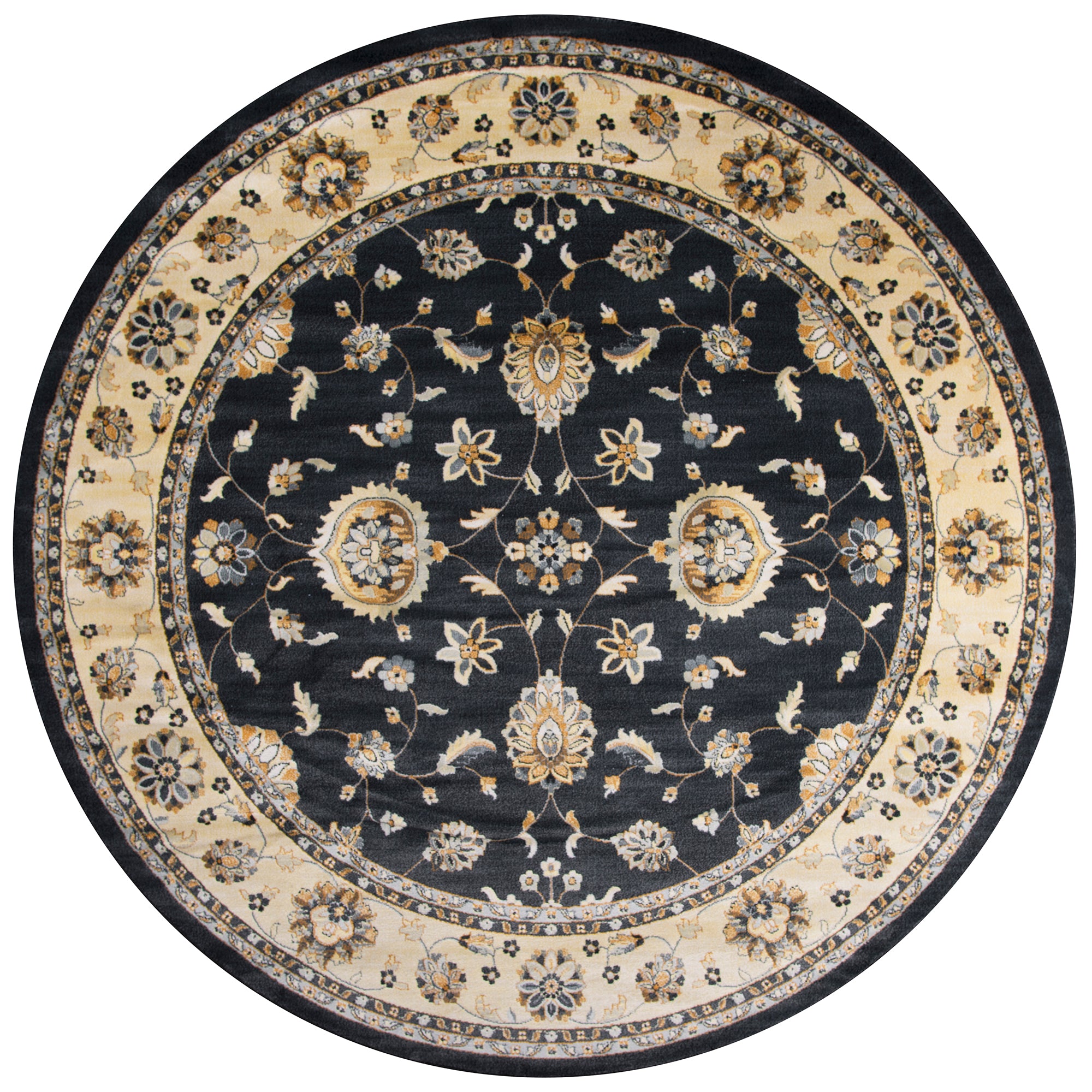 Rizzy Home Sorrento SO4309 Gray/Charcoal Border Area Rug
