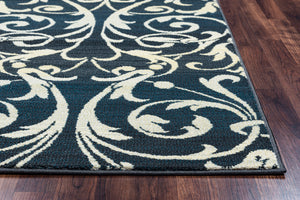 Rizzy Home Sorrento SO4322 Gray/Charcoal Trellis Area Rug