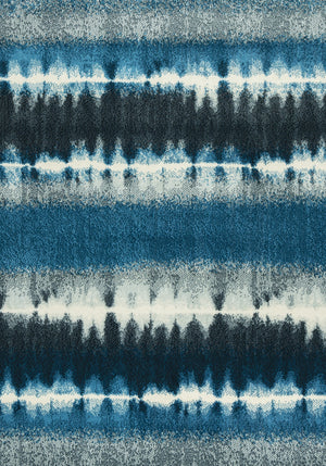 Rizzy Home Sorrento SO4390 Navy Print Area Rug