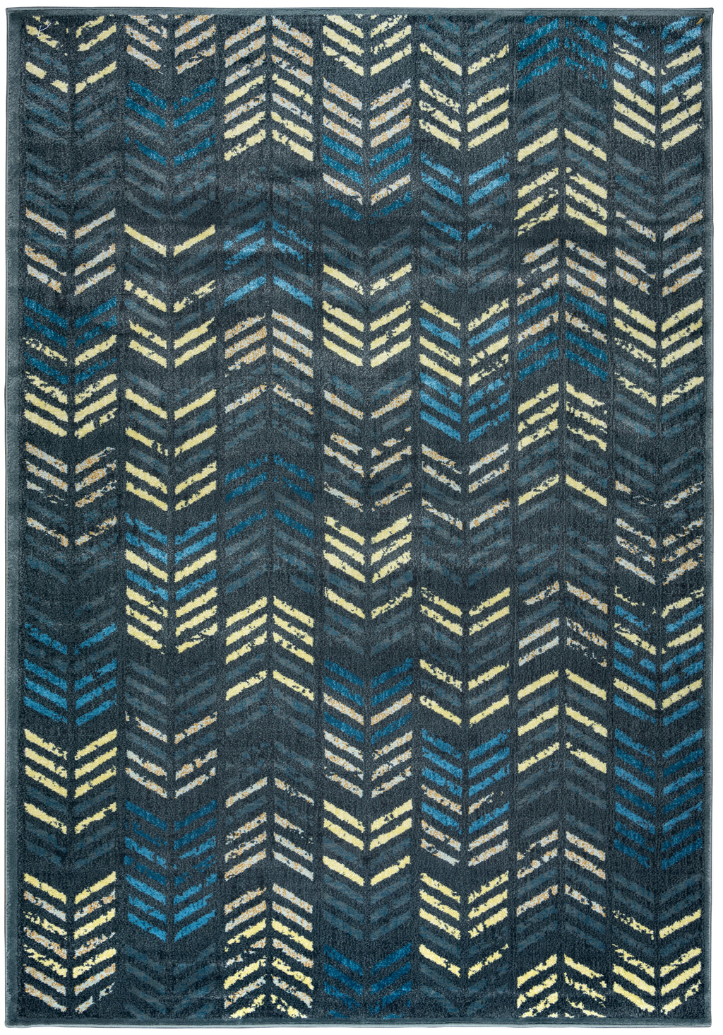 Rizzy Home Sorrento SO4442 Gray/Charcoal Chevron Area Rug