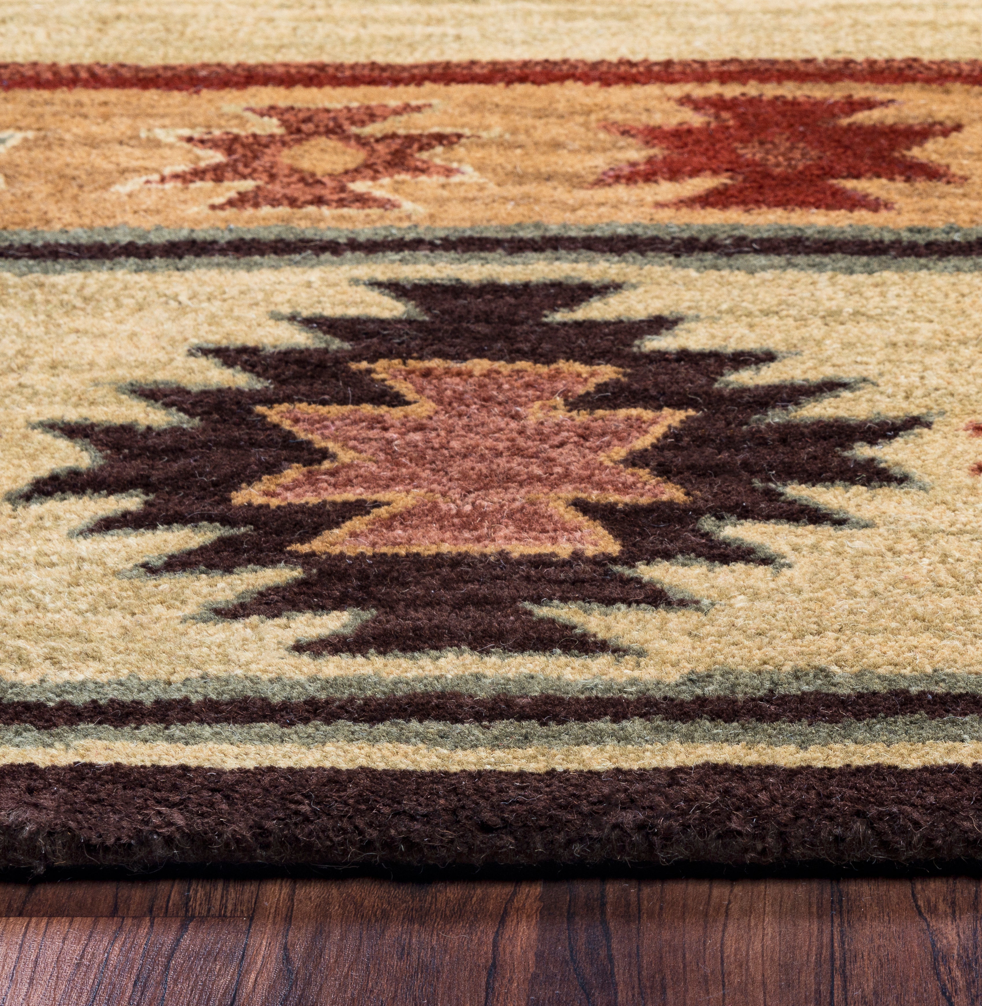 Rizzy Home Southwest SU2007 Khaki Southwest/Tribal Area Rug