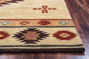 Rizzy Home Southwest SU2007 Khaki Southwest/Tribal Area Rug