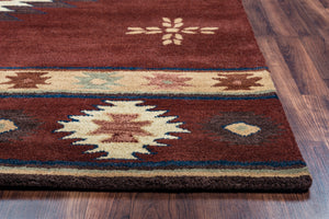 Rizzy Home Southwest SU2009 Burgundy Southwest/Tribal Area Rug