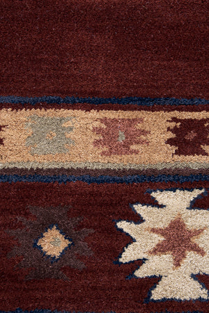 Rizzy Home Southwest SU2009 Burgundy Southwest/Tribal Area Rug
