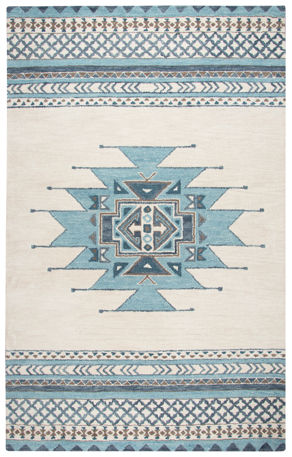 Rizzy Home Southwest SU567A Blue Southwest/Tribal Area Rug