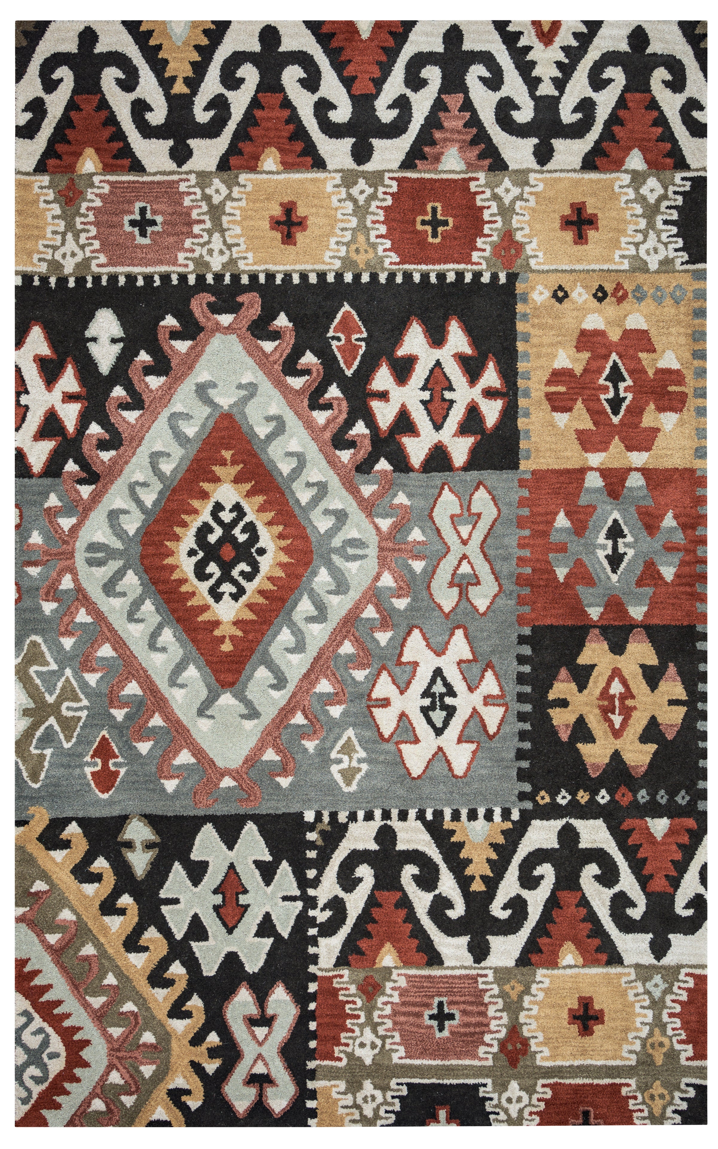 Rizzy Home Southwest SU8104 Multi-Colored Southwest/Patchwork Area Rug