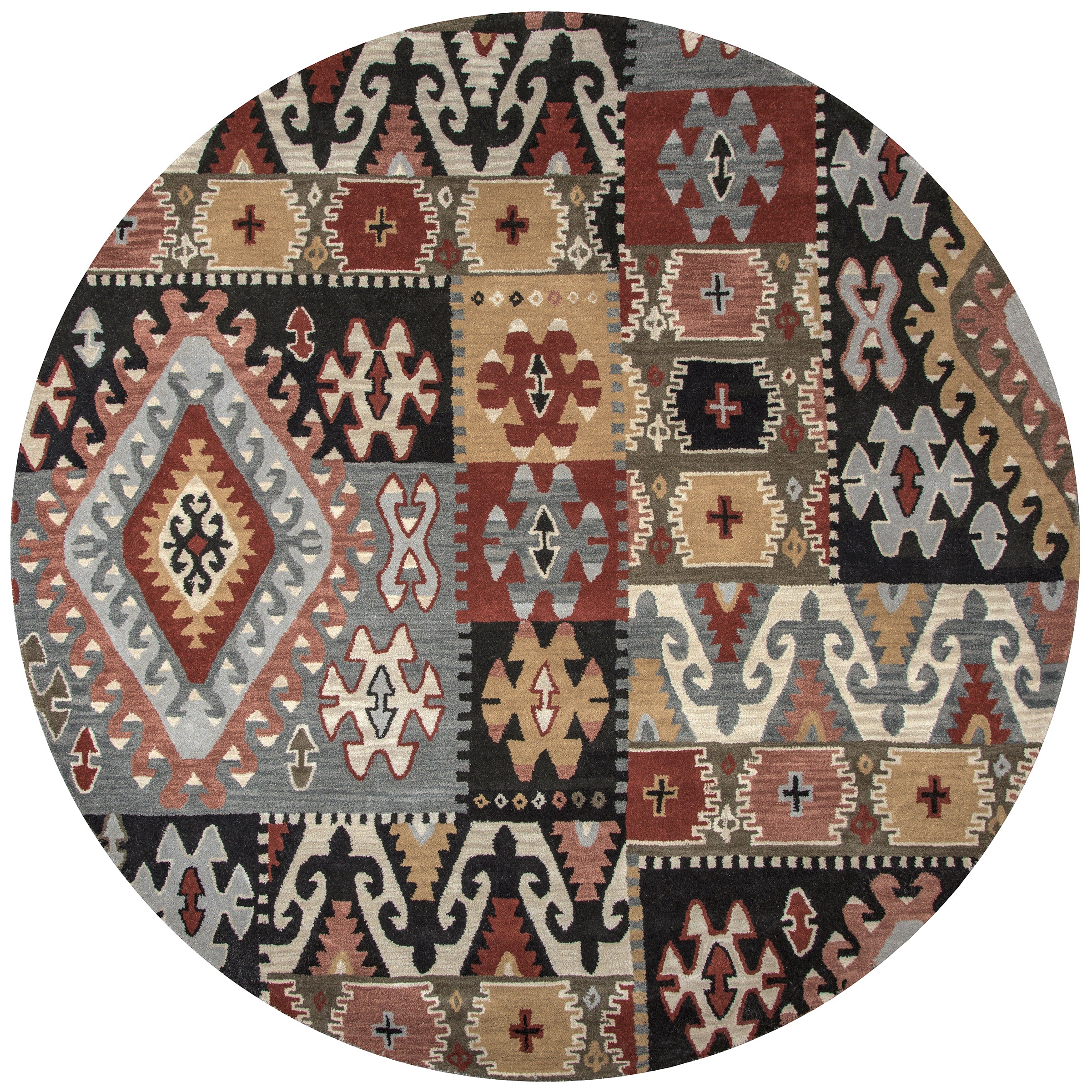 Rizzy Home Southwest SU8104 Multi-Colored Southwest/Patchwork Area Rug