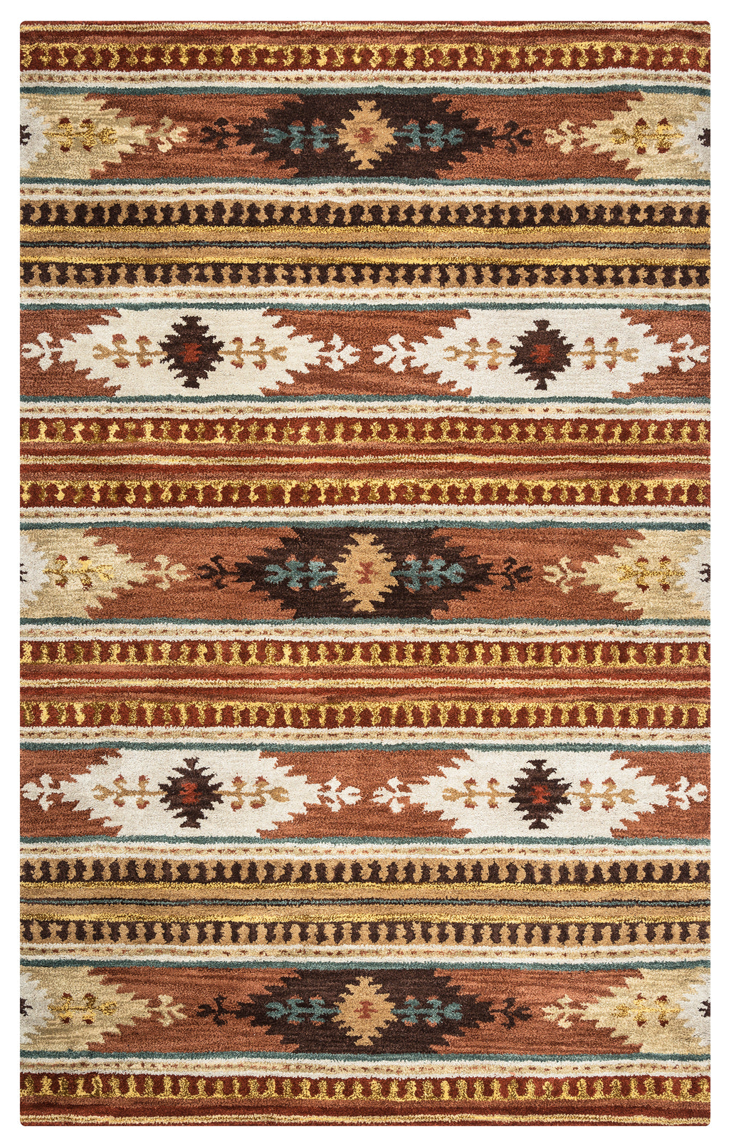 Rizzy Home Southwest SU8156 Multi-Colored Southwest/Tribal Area Rug