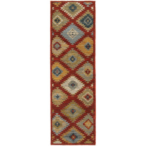 Oriental Weavers Sedona Red/Multi Geometric 5936D Area Rug