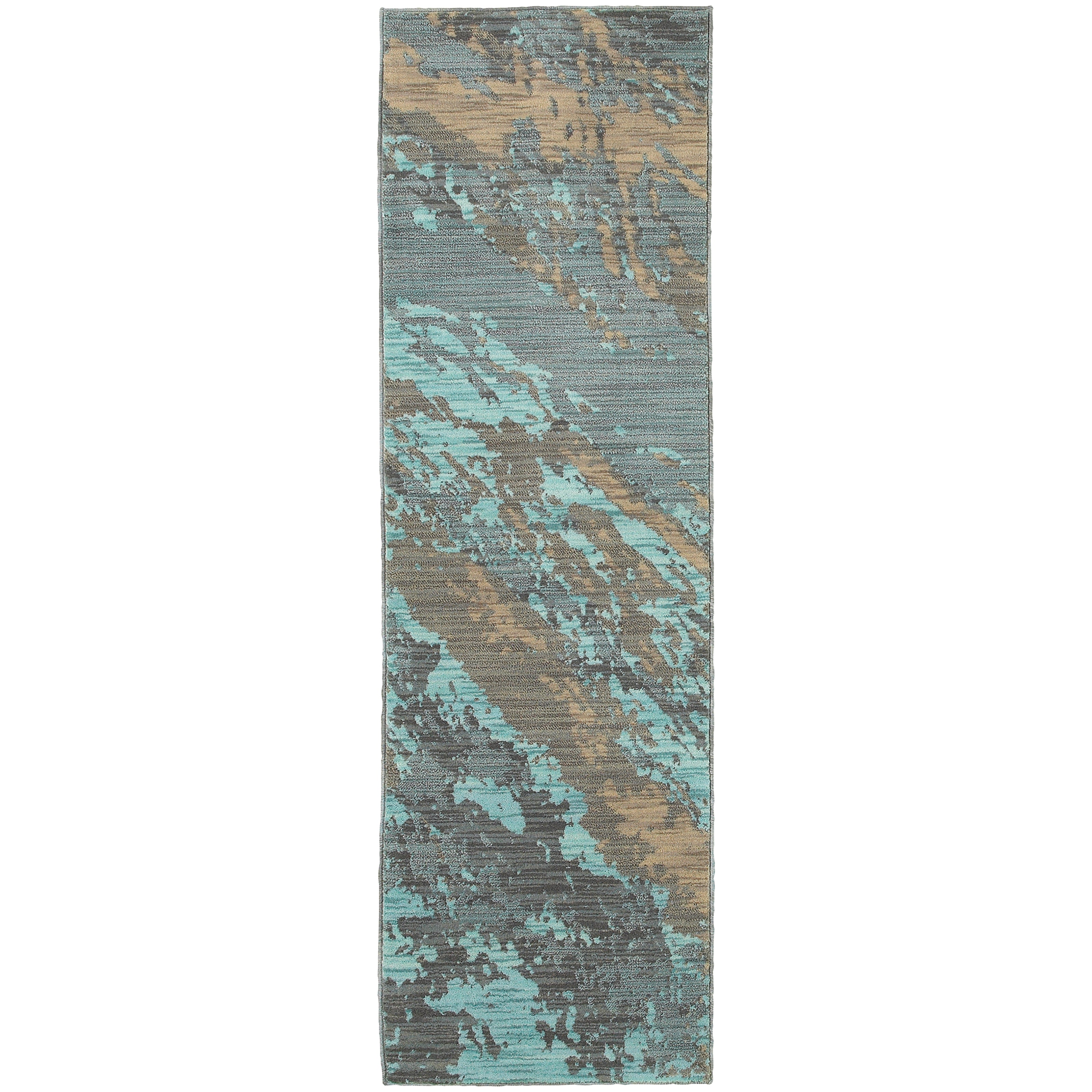 Oriental Weavers Sedona Blue/Grey Abstract 6367A Area Rug