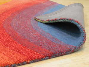EORC Hand-tufted Wool Lollipop Contemporary Abstract Desertland Rug
