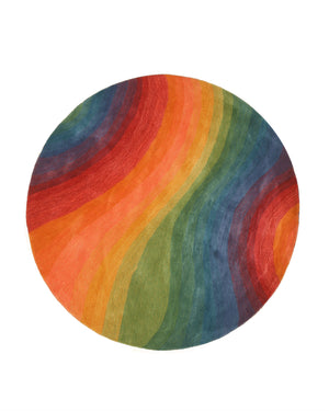 EORC Hand-tufted Wool Lollipop Contemporary Abstract Desertland Rug