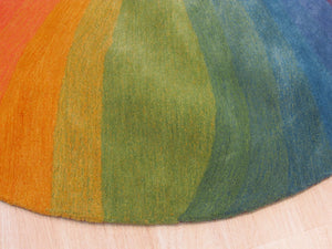 EORC Hand-tufted Wool Lollipop Contemporary Abstract Desertland Rug