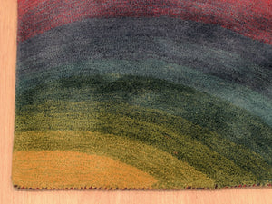 EORC Hand-tufted Wool Lollipop Contemporary Abstract Desertland Rug