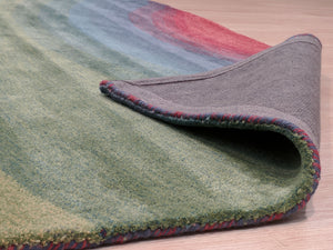 EORC Hand-tufted Wool Lollipop Contemporary Abstract Desertland Rug