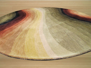 EORC Hand-tufted Wool Multicolored Contemporary Abstract Desertland Rug
