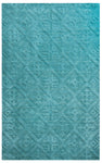 Rizzy Home Technique TC8272 Blue/Aqua Solid Area Rug