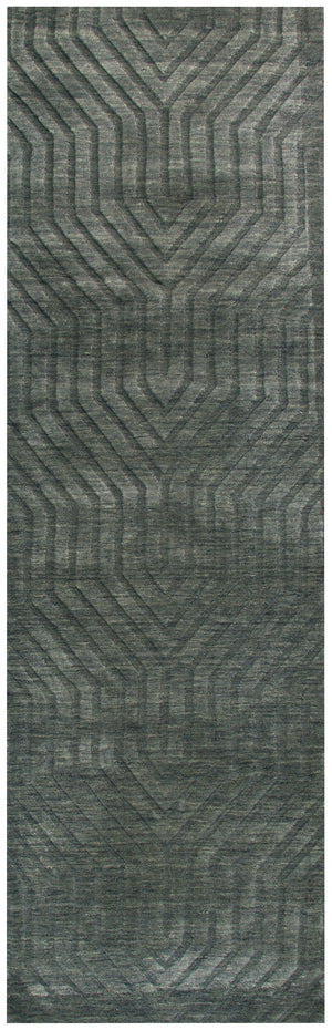 Rizzy Home Technique TC8574 Gray/Charcoal Solid Area Rug