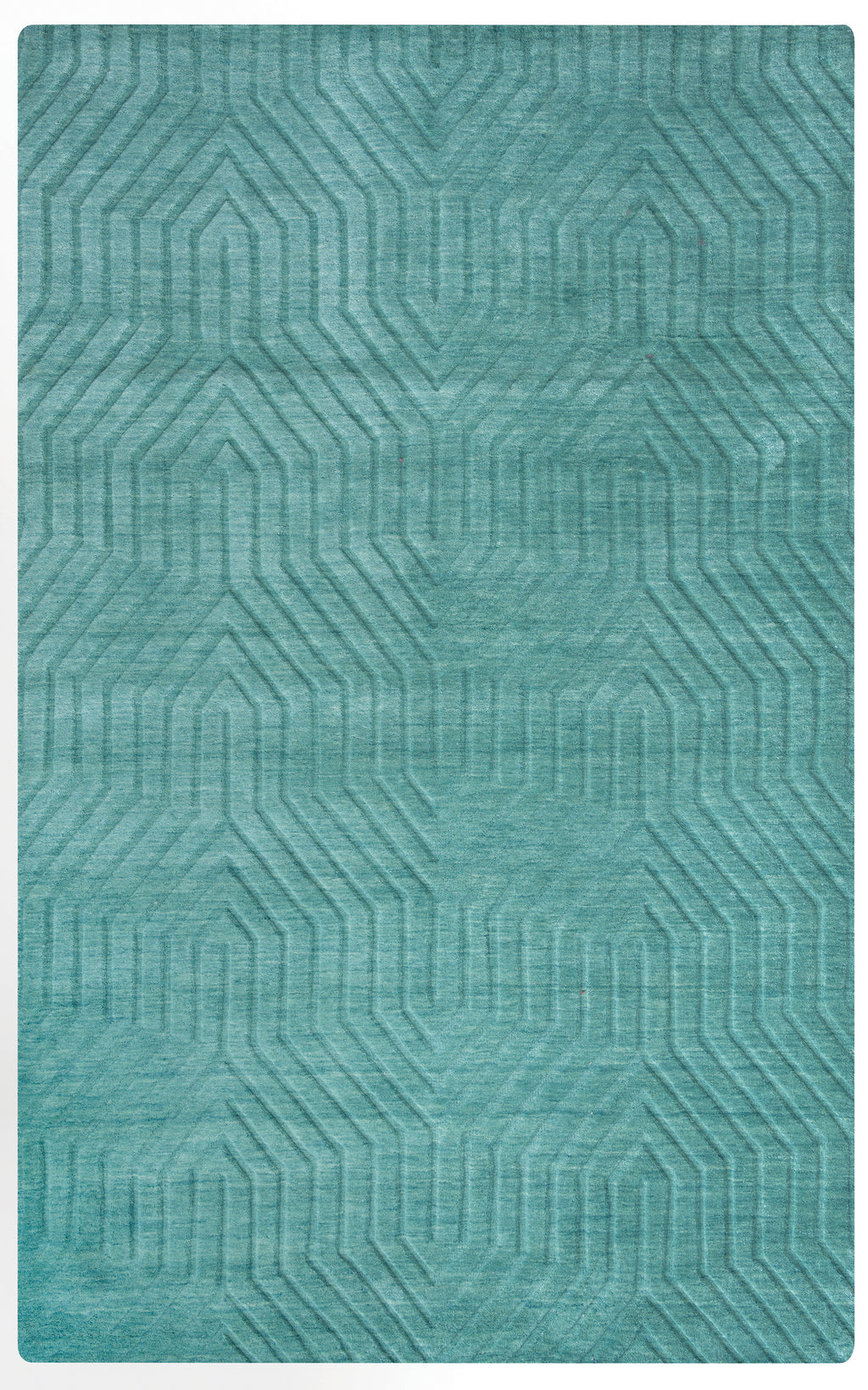 Rizzy Home Technique TC8577 Blue/Dark Teal Solid Area Rug