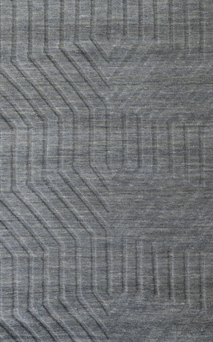 Rizzy Home Technique TC8578 Dark Gray Solid Area Rug