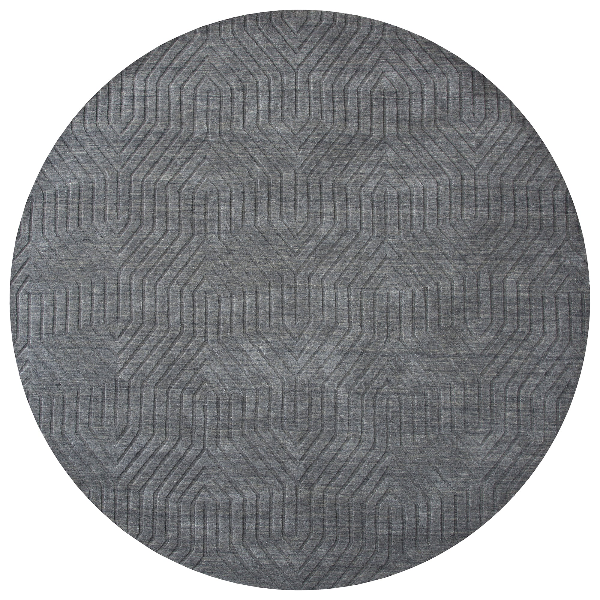Rizzy Home Technique TC8578 Dark Gray Solid Area Rug