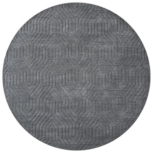 Rizzy Home Technique TC8578 Dark Gray Solid Area Rug