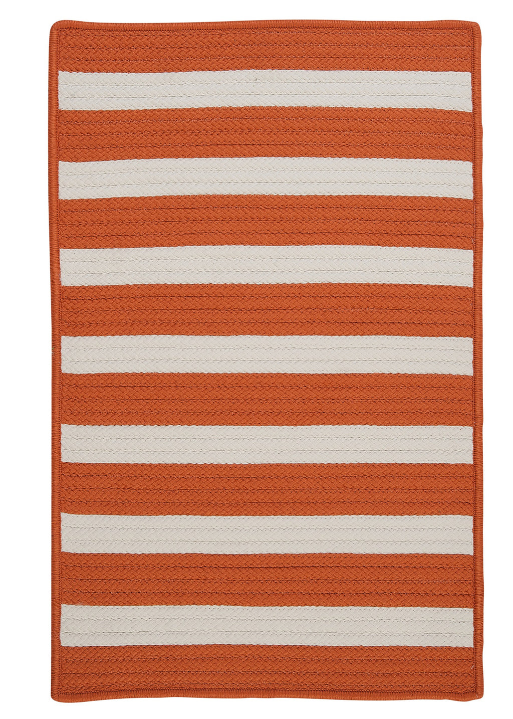 Colonial Mills Stripe It TR19 Tangerine Indoor/Outdoor Area Rug