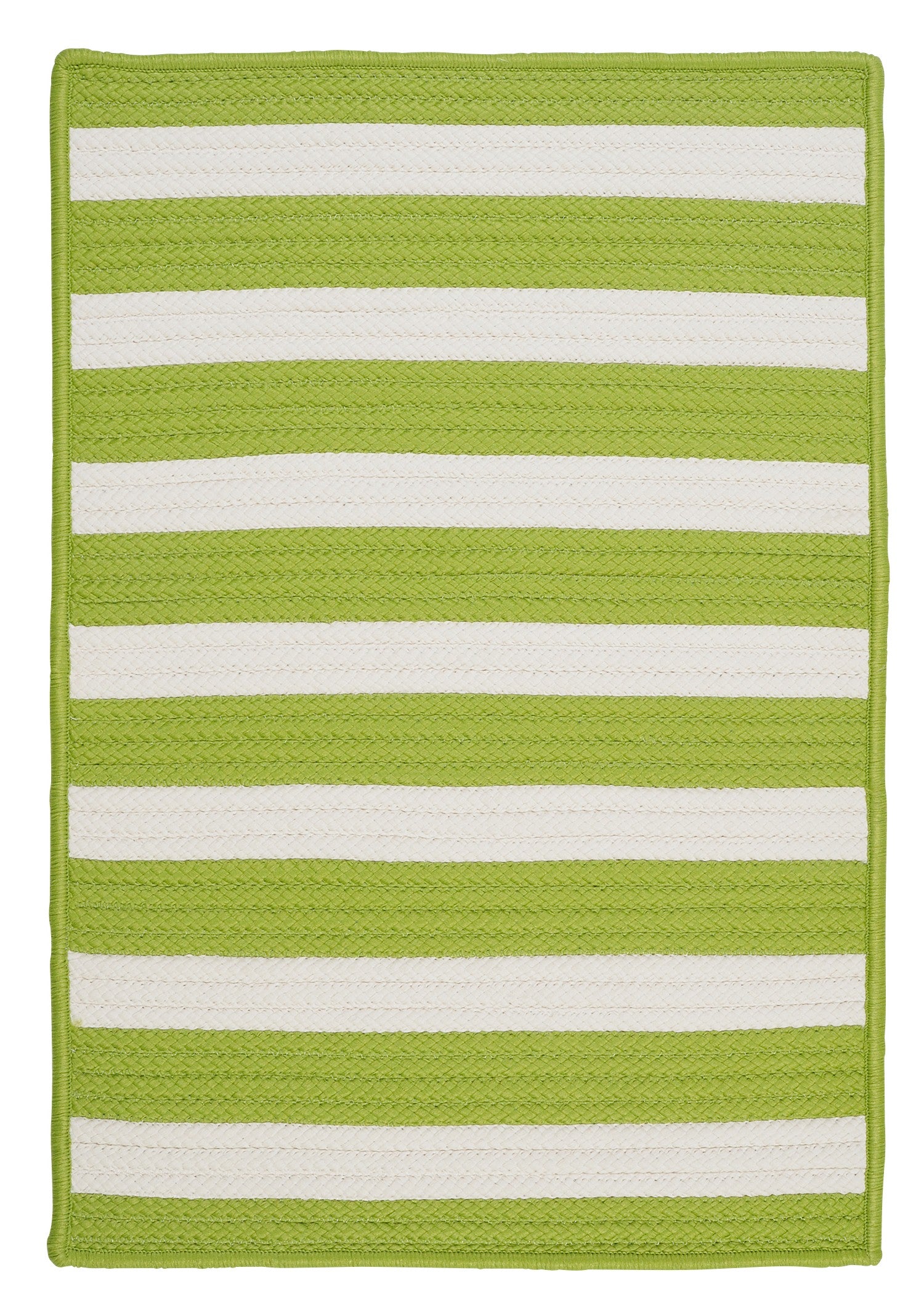 Colonial Mills Stripe It TR29 Bright Lime Indoor/Outdoor Area Rug