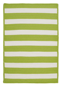Colonial Mills Stripe It TR29 Bright Lime Indoor/Outdoor Area Rug