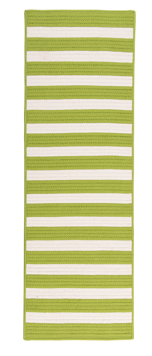 Colonial Mills Stripe It TR29 Bright Lime Indoor/Outdoor Area Rug