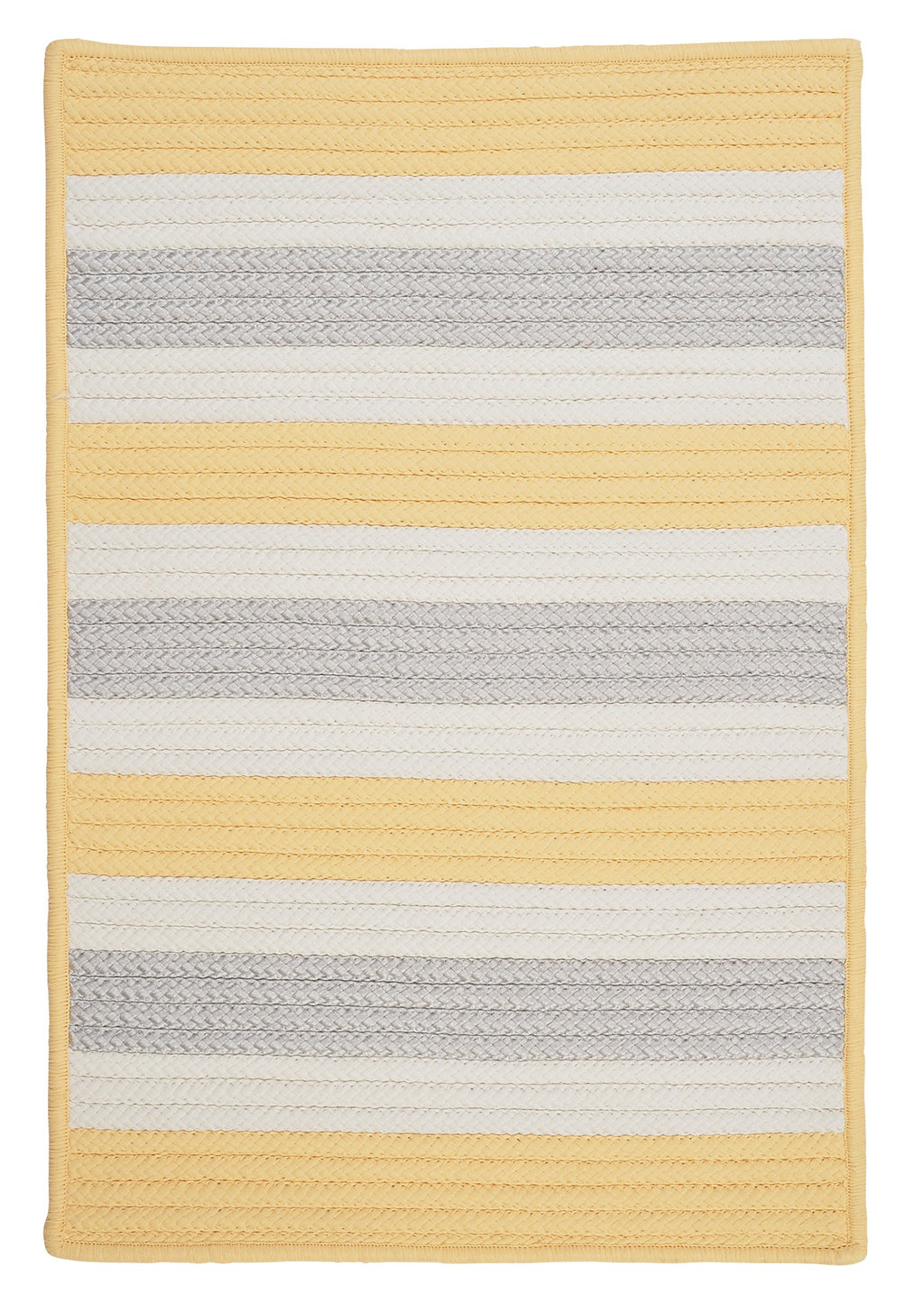 Colonial Mills Stripe It TR39 Yellow Shimmer Indoor/Outdoor Area Rug