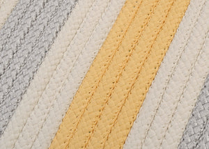 Colonial Mills Stripe It TR39 Yellow Shimmer Indoor/Outdoor Area Rug