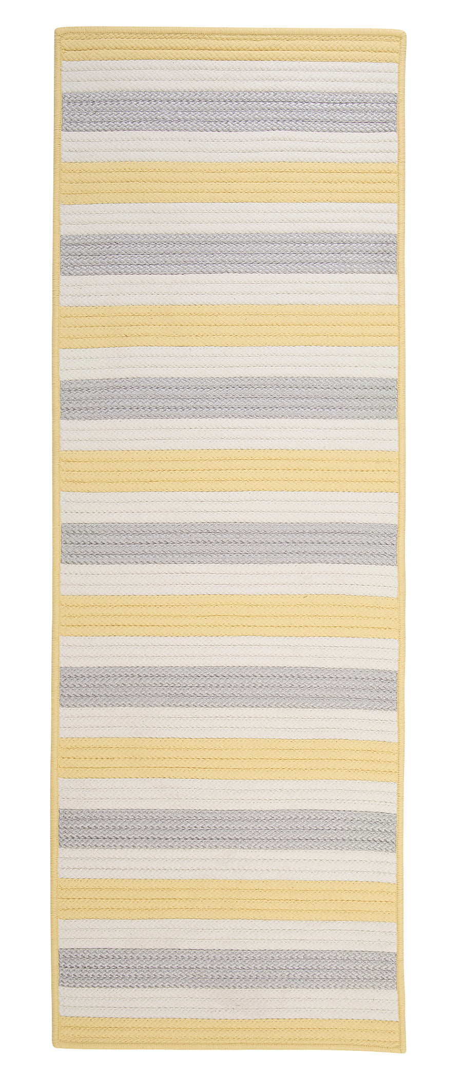 Colonial Mills Stripe It TR39 Yellow Shimmer Indoor/Outdoor Area Rug