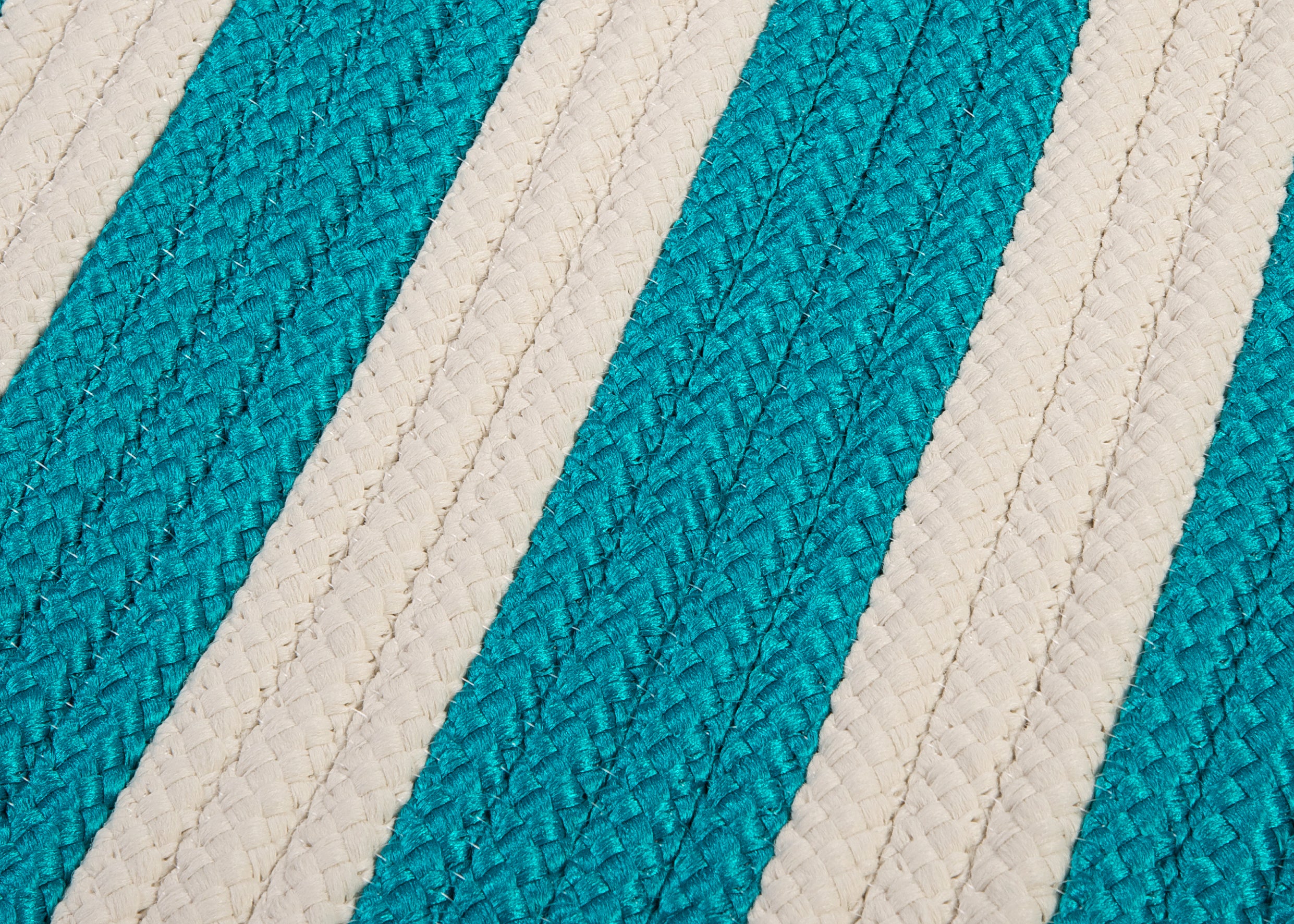 Colonial Mills Stripe It TR49 Turquoise Indoor/Outdoor Area Rug